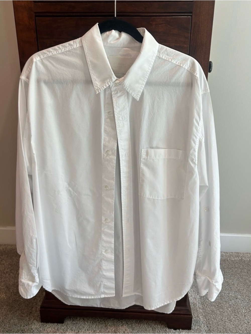 Citizens Of Humanity White Button-Down Shirt - Classic Relaxed Fit